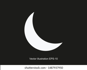 Moon icon vector illustration EPS10