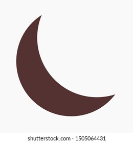 Moon icon vector illustration EPS10