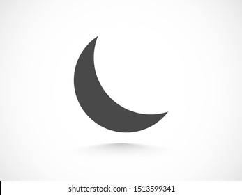 Moon icon vector illustration EPS10