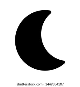moon icon Vector Illustration. flat illustration of moon vector icon for web