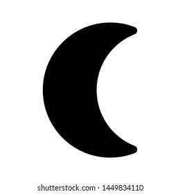 moon icon Vector Illustration. flat illustration of moon vector icon for web