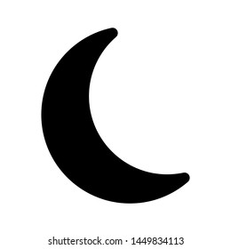 moon icon Vector Illustration. flat illustration of moon vector icon for web