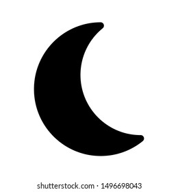 moon icon Vector Illustration. flat illustration of moon vector icon for web