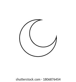 moon icon vector illustration logo template