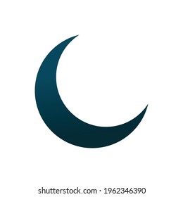 Moon icon vector illustration logo template for many purpose.