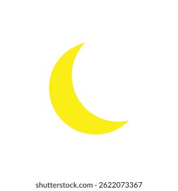 Moon icon vector illustration on white background
