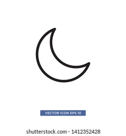 moon icon vector illustration template