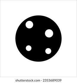 Mondsymbol, Vektorgrafik. Logo-Illustration auf weißem Hintergrund. Flaches Design.