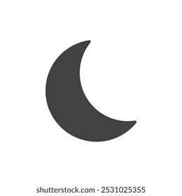 Moon icon Vector logo set flat
