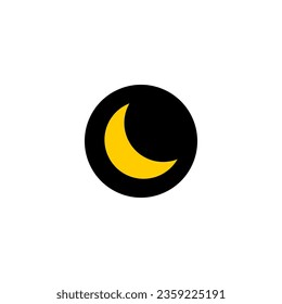 Moon Icon Vector. Night Symbol. Night Mood Icon.