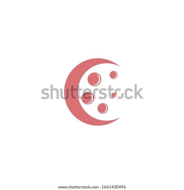 moon icon\
vector sign isolated for graphic and web design. moon symbol\
template color editable on white\
background.