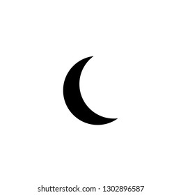 moon icon vector. moon sign on white background. moon icon for web and app