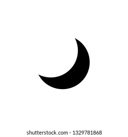 moon icon vector. moon sign on white background. moon icon for web and app