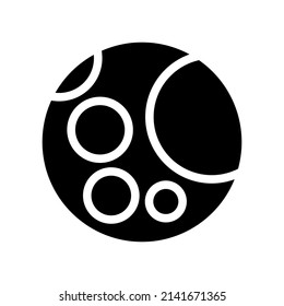 Moon Icon Vector Symbol Design Illustration