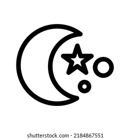Moon Icon Vector Symbol Design Illustration