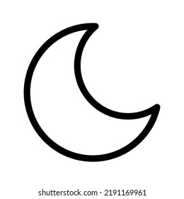Moon Icon Vector Symbol Design Illustration