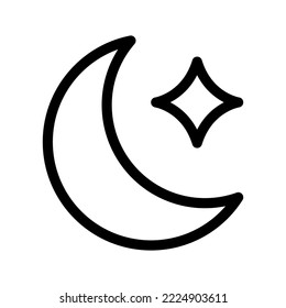 Moon Icon Vector Symbol Design Illustration