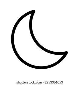 Moon Icon Vector Symbol Design Illustration