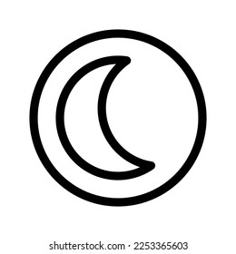 Moon Icon Vector Symbol Design Illustration