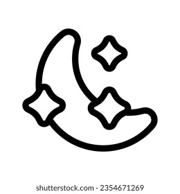 Moon Icon Vector Symbol Design Illustration