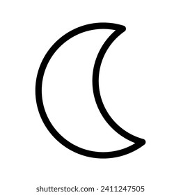 Moon Icon Vector Symbol Design Illustration