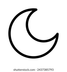 Moon Icon Vector Symbol Design Illustration