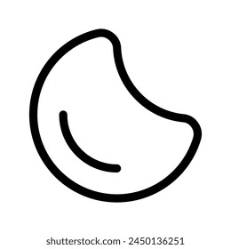 Moon Icon Vector Symbol Design Illustration