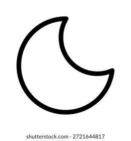 Moon Icon Vector Symbol Design Illustration