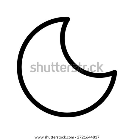 Moon Icon Vector Symbol Design Illustration