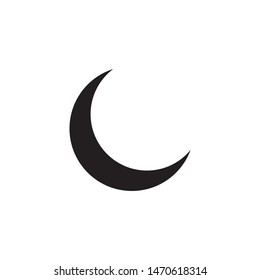 moon icon vector symbol template