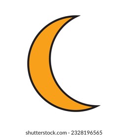 moon icon vector template illustration logo design