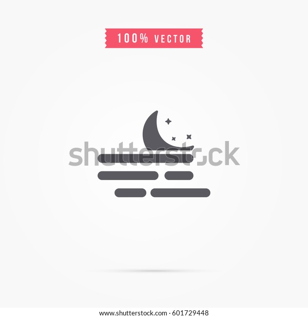 moon icon. weather\
sign