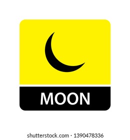 Moon icon for web and mobile