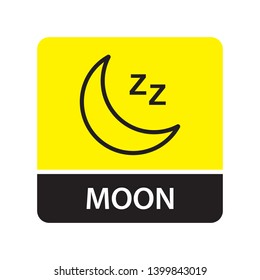 Moon icon for web and mobile