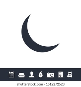 Moon icon for web and mobile