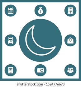 Moon icon for web and mobile