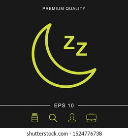 Moon icon for web and mobile