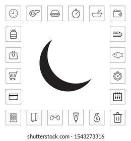 Moon icon for web and mobile