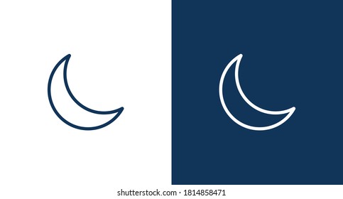 Moon icon for web and mobile