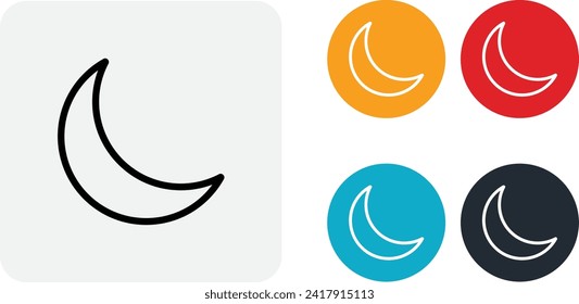 Moon icon for web and mobile
