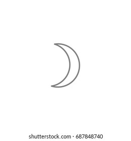 Moon icon. Icon for web or user interface