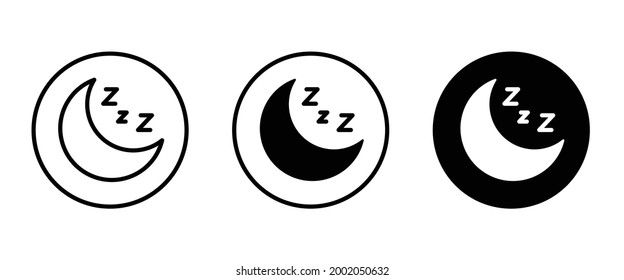 moon icons button, vector, sign, symbol, logo, illustration, editable stroke, flat design style isolated on white linear pictogram