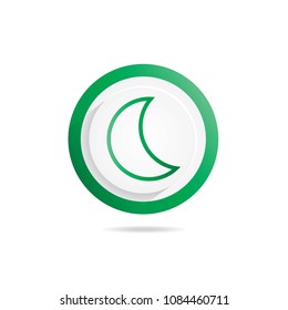 moon icon(vector illustration)