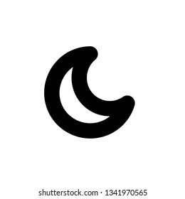 Moon icon,vector illustration. Flat design style. vector moon icon illustration isolated on White background, moon icon Eps10. moon icons graphic design vector symbols.