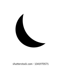 Moon icon,vector illustration. Flat design style. vector moon icon illustration isolated on White background, moon icon Eps10. moon icons graphic design vector symbols.