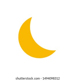 Moon icon,vector illustration. Flat design style. vector moon icon illustration isolated on White background, moon icon Eps10. moon icons graphic design vector symbols.