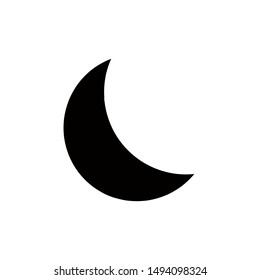 Moon icon,vector illustration. Flat design style. vector moon icon illustration isolated on White background, moon icon Eps10. moon icons graphic design vector symbols.