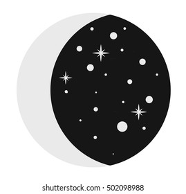 Moon illustration.