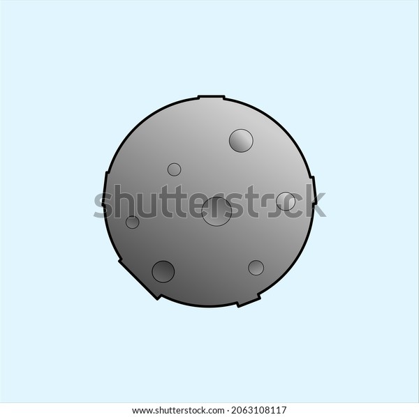 moon illustration design in galaxy, with\
various astronomy