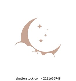 moon illustration logo depicting dream
